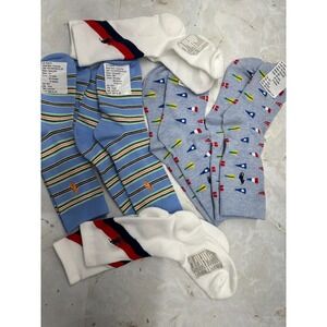 Polo Ralph Lauren Lot 6 Pairs -Boys 8-9.5 multicolor Socks-New No tags-